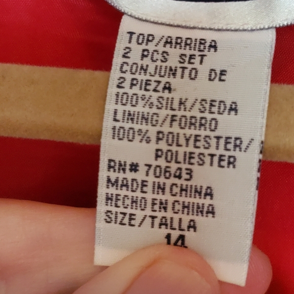 Jessica Howard SILK 2 piece set Size 14 - Picture 2 of 3